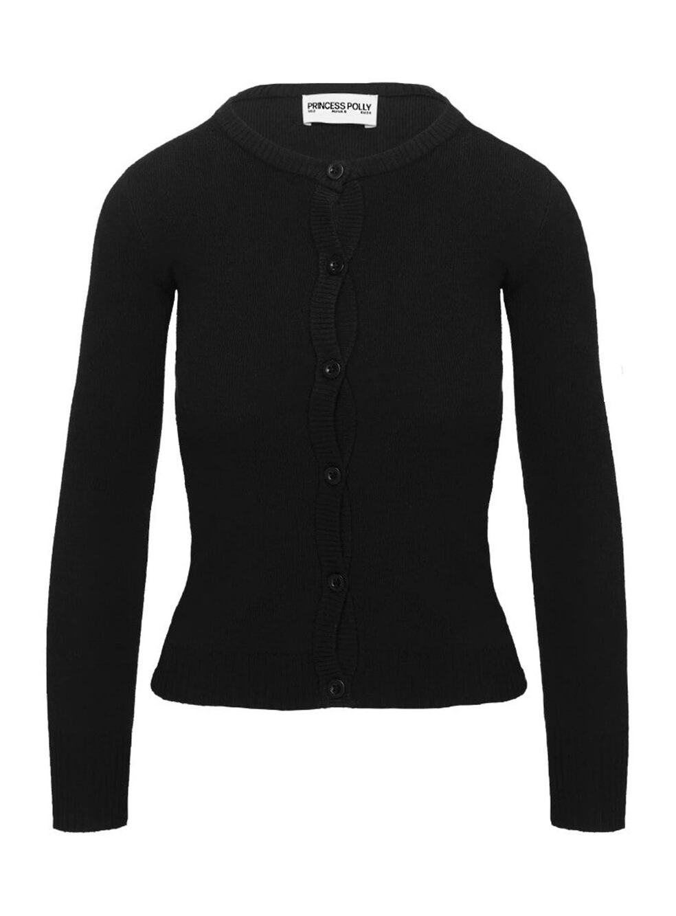 Princess Polly Lauraine Cardigan Black - US 10